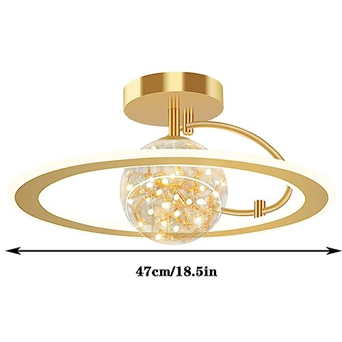 Plafonnier cuisine slim panneau plat moderne nordique dimmable or LED
