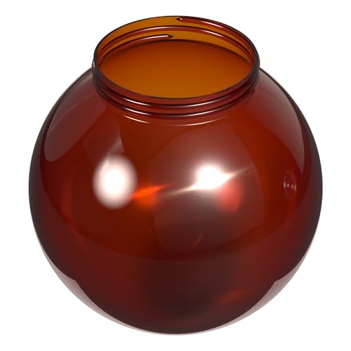 Image of KASTLITE 6 inch Plain Bronze Acrylic Globe, Screw-In Colored Replacement Lens
