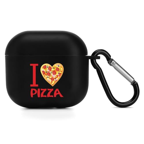 Airpods4pP[X sU I Love Pizza Airpodsp4 Jo[  GA[|bY4pP[X TPU ϏՌ Jrit LEDCg CX[dΉ