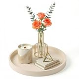 Vassoi decorativi Vassoio da banco da 23 cm, rotondo in silicone decorativo per mobili, va...