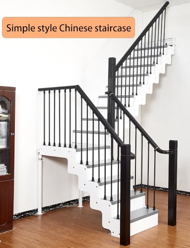 Rambarde alu massif pivotante pour rénover un escalier de séjour