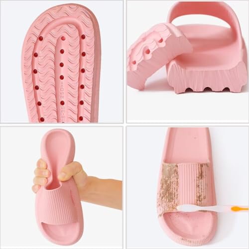 Kids Cloud Slippers, Boys Girls Pillow Slippers Open Toe Slip on Comfy EVA Thick Sole Bathroom Shower Slides Sandals Summer Non-Slip Beach Pool Shoes3