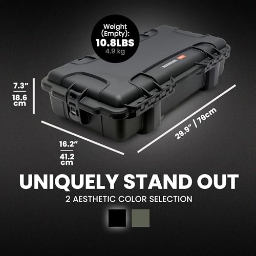 Image of NANUK Hard Case with Foam & Wheels - 30 inch to 55 inch Long, Customizable Foam Insert, IP67 Waterproof & Crushproof, Rugged Construction for Ultimate Protection, Made in Canada