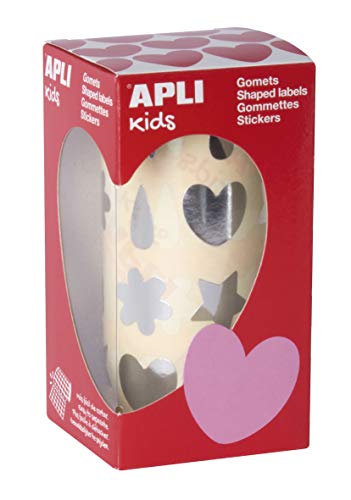 Apli Kids 17615 - Rouleau gommettes formes assorties Argent