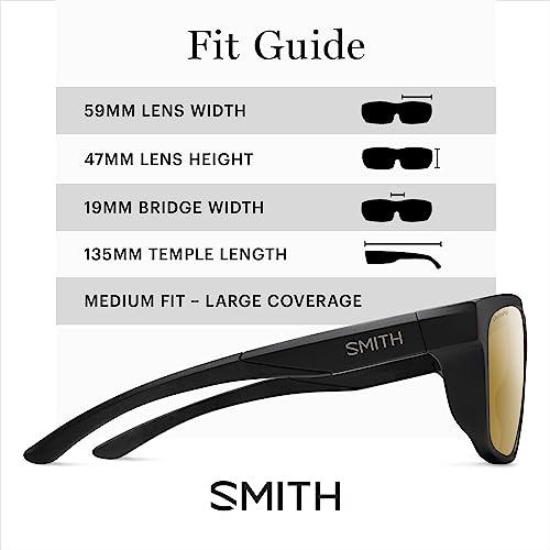 Image of SMITH Barra Sunglasses with ChromaPop Lens Technology - Polarized Performance Sports Active Sunglasses - For Men & Women