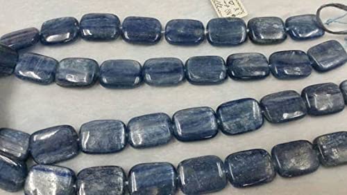 Kyanite rectangle perles bleues véritables 15x20mm pour remplacer les imitations de plastique