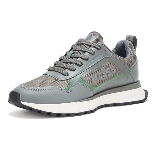 Image of BOSS Men's Big Logo Mesh Mix Lace Up Sneaker