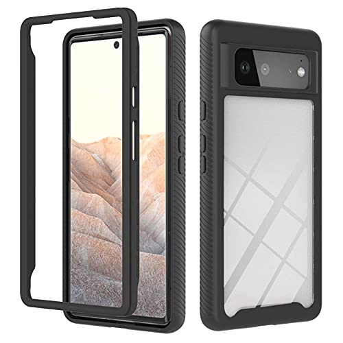 Coque pour Google Pixel 6, Pixel 6, 360 ° Protection intégrale contre la poussière et les rayures Coque pour téléphone Google Pixel 6 6,4 pouces Noir