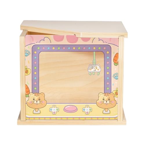 ハムスターサンドバスコンテナ - ハムスター用 シャワールーム - 小動物用シェルター ハリネズミチンチラリス活動スペース ケージアクセサリー 環境エンリッチメント