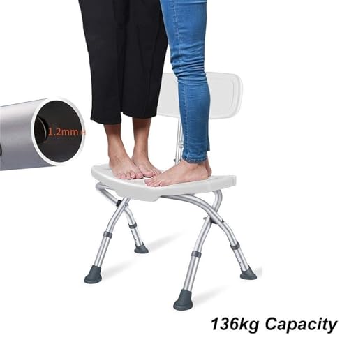 Tabouret de douche pliable pour douche senior sécurisée et ergonomique - 3