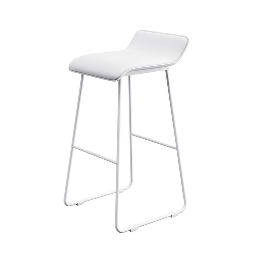 Tabouret de bar moderne blanc MOCHIYIA chaise surélevée cuisine comptoir