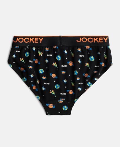 Image of Jockey PB04 Boy's Super Combed Cotton Elastane Stretch Printed Brief with Ultrasoft Waistband (Pack of 2)