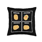 Funny Potato Meme I'm A Potato Vegetarian Vegetable Throw Pillow