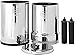 Crown Berkey Gravity-Fed Stainless Steel Countertop Water Filter System 6 Gallon with 2 Authentic Black Berkey Elements BB9-2 Filters