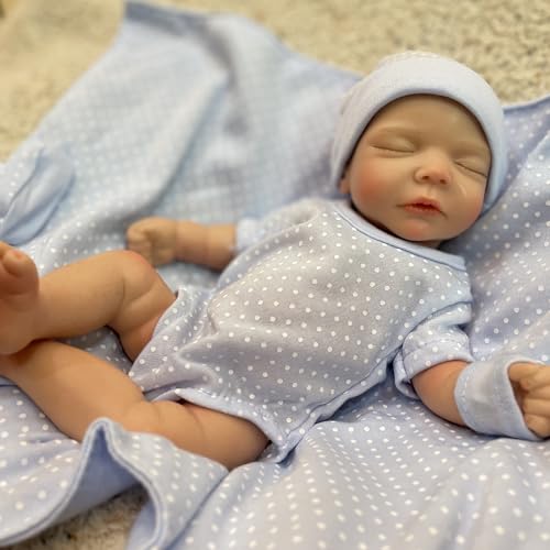 Muñeca de silicona OtardDolls 10 pulgadas cuerpo completo suave miniatura 3