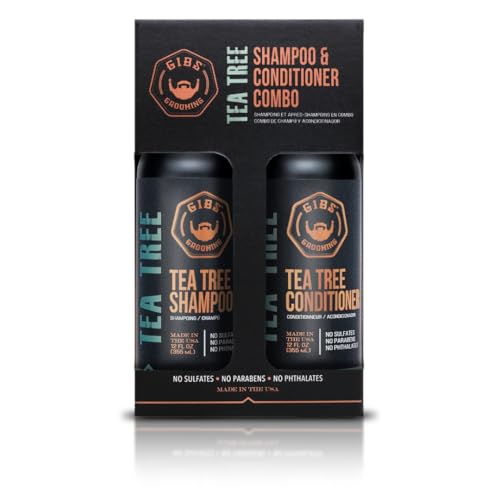 Gibs Grooming Tea Tree Shampoo and Conditioner Combo Box