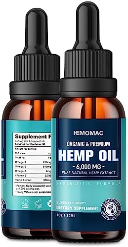 Hemp Oils Premium - 6000 Hemp Oil - Made in USA