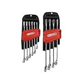 KS TOOLS - 922.0050 - Jeu de 10 clés mixtes métriques - Clé mixte sur support - ComposÃ...