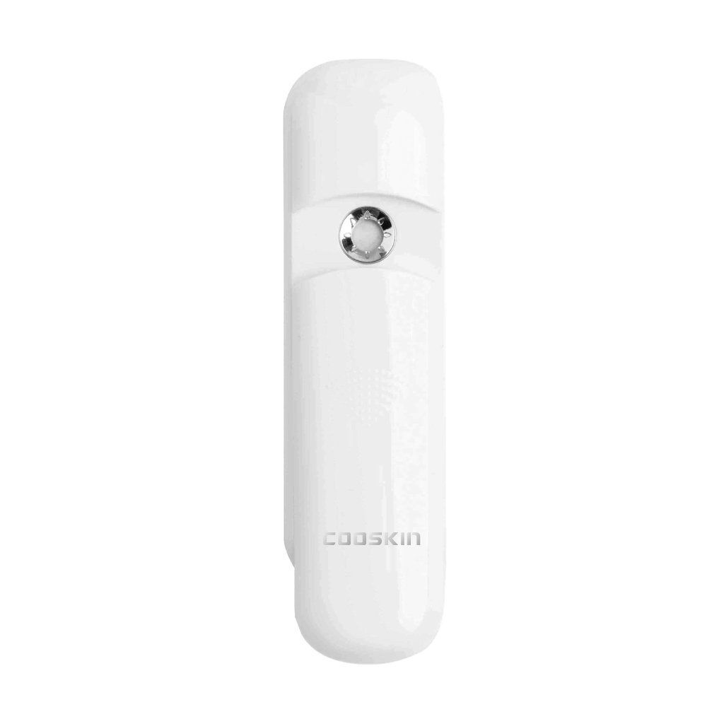 COOSKIN Anzikang Nano Handy Mist Spray Facial Mister for Eyelash Extensions USB Rechargeable Mini Beauty Instrument (White)