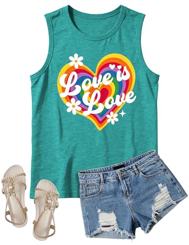 Image of 4th of July Floral American Flag Tank Top for Women Patriotic Sleeveless Apparel