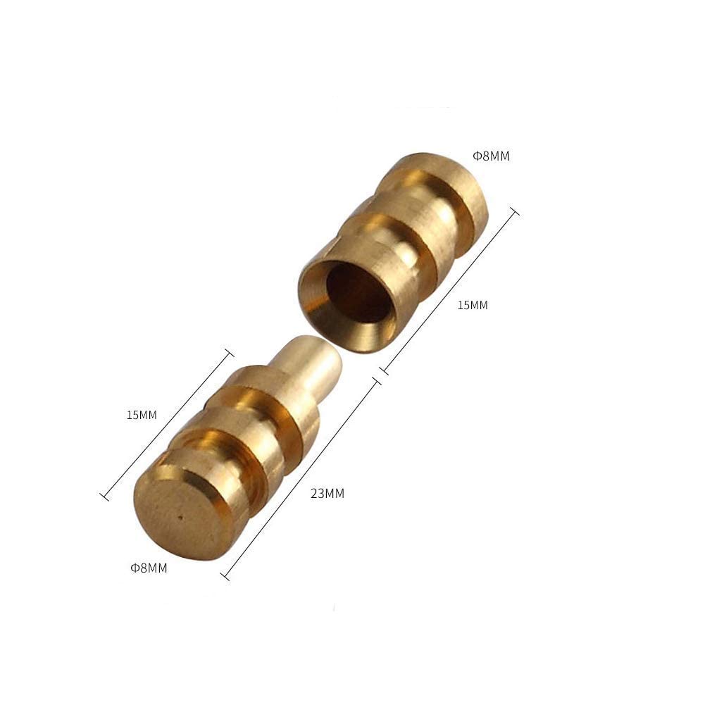 Pack of 15 Metal Table Pins Dowels Bolt Sleeve Connectors Table Leaf Hardware