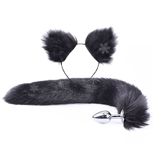 JUMOK Fausse Fourrure Lapin épingle à Cheveux Cosplay Princesse Soft Perruque Set