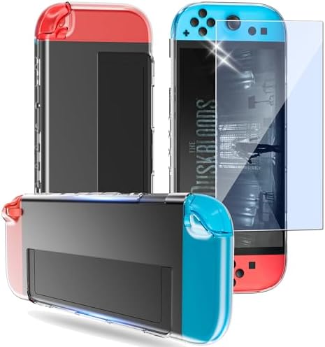 （01:30時点） Nutmeg【1枚 フイルム+1 ケース】Switch 2 ガラスフイルム ブルーライトカット Switch 2 ケース クリア 保護カバー TPU素材製 スイッチ2 保護フイルム 強化ガラス【眼精疲労軽減 効果的に近視を予防でき 日本旭硝子素材 衝撃吸収 貼り付け簡単 指紋防止 飛散防止 撥水撥油 気泡防止 薄型軽量 黄変防止】