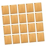 Gatuida 50 Piezas Kraft para Alimentos Resistentes al Aceite Papel de Alimenticio Desechables Bolsa de Envasado para Alimentos Paquete de Unidades