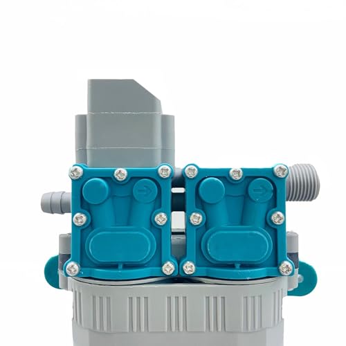 Image of Sisa 250PSI High Pressure Diaphragm Pump Double Motor 12V DC Electric Battery Operated Sprayer Water Pump Motor for Agriculture Farm Fogger Misting Spray Car Bike Wash Sanitizing Gardening