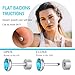 FACOKO Flat Back Earrings Women, Titanium Hypoallergenic Onyx Earring Stone Flat Back Studs Earrings for Multiple Piercings Flatback Studs for Sensitive Ears(Blue Turquoise, 4MM)