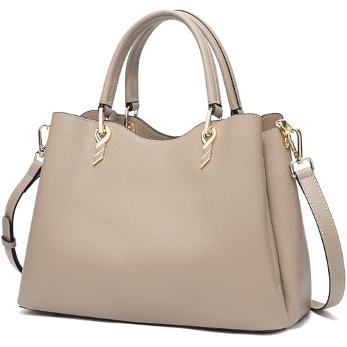 Image of LAORENTOU Women Crossbody Handbags Genuine Leather Satchel Handbags for Women Top-handle Shoulder Tote Purses