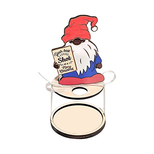 Estante de de Navidad Adornos de Mesa Mini Soporte de Botella de Licor VU232 (C, One Size)