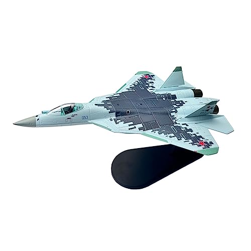 Juego de hobby en miniatura avión Su-57 caza de metal ruso regalo para coleccionistas