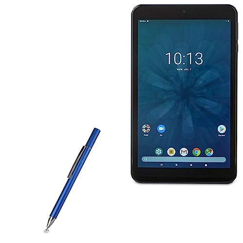 BoxWave Stylus Pen Compatible with ONN Tablet (8 in) - FineTouch Capacitive Stylus, Super Precise Stylus Pen for ONN Tablet (8 in) - Lunar Blue