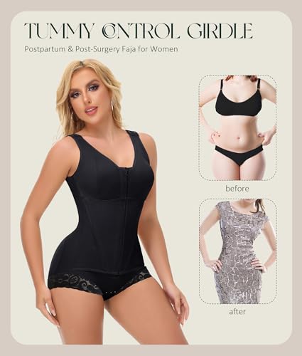 M MYODRESS Fajas Colombianas Shapewear for Women Stage 2 Faja Body Shaper Tummy Control Post Surgery Compression Garment4