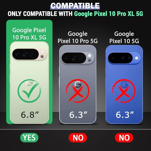 Image of TheGiftKart Ultra-Hybrid Crystal Clear Back Case Cover for Google Pixel 10 Pro XL | Shockproof Design | Hard Back Cover for Google Pixel 10 Pro XL (PC & TPU, Magsafe Compatible, Clear)