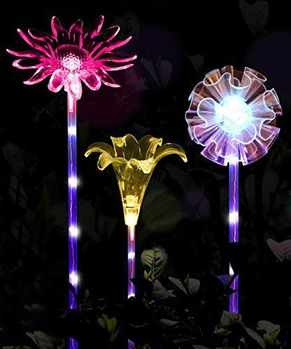 Solar Garden Pathway Lights Outdoor, 8 Pack Waterproof LED...