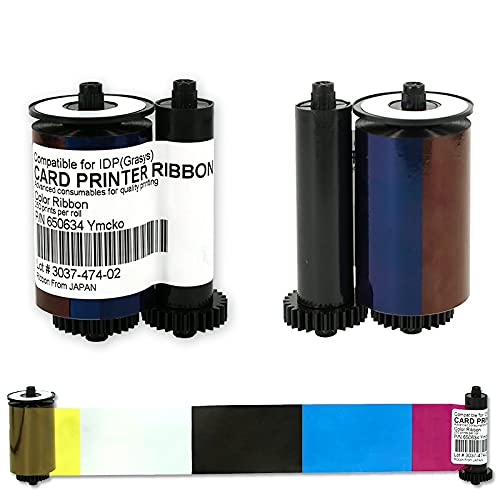 Printer Accesstories Ymcko Ribbon 250 Prints for IDP Smart 650634 30S 50S 50D 50L Card Printer