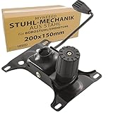 MYNEEED Bürostuhl Wipp-Mechanik aus Stahl 200 mm x 150 mm, Sitzmechanik Wippfunktion Höhenverstellung für Bürostuhl Tilt-A Lock Hebel, Ersatzteil Drehstuhl
