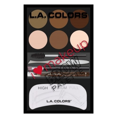 (3 Pack) L. A. COLORS I Heart Makeup Brow Palette Light To Medium