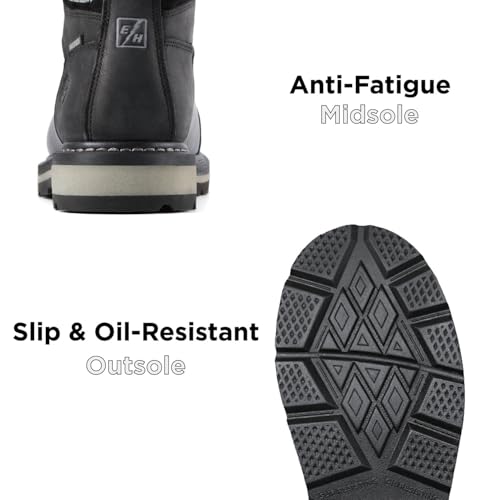 Image of SUREWAY 6in Waterproof Work Boots for Men, Leather, Soft /Composite Toe