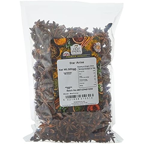Old India Star Anise 500g - Natural Spice Cover