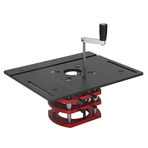 Wakects INCRA Mast R Lift II Oberfräsenlift, Hochpräzise Holzbearbeitung, Einfache Bedienung, Feste Klemmung, 51 Mm Hubbereich, Aluminiumlegierung und Edelstahlmaterial (BLACK), Wakectsa543x0zgbf-13