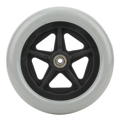 Ejoyous Ruedas Delanteras para Silla de Ruedas de 7 Pulgadas, Silla para Caminar Vieja para Discapacitados, Ruedas de Goma para Silla de Ruedas 1PCS