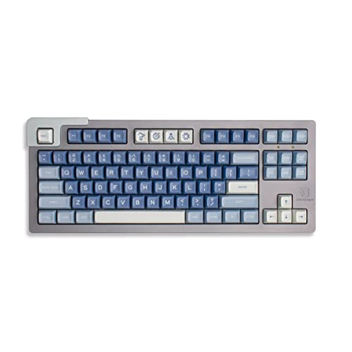 Keycaps 170 Keys Double Shot SA Profile Blue Fishing ANSI&ISO Layout 6.25u/7u Leertaste Tastenkappe Geeignet für MX Switches Mechanische Tastatur Cover