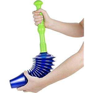 Luigi’s – The World’s Best Toilet Plunger | The Big, Blue & Green Unblocking Machine | Heavy Duty Unblocker with Unique…