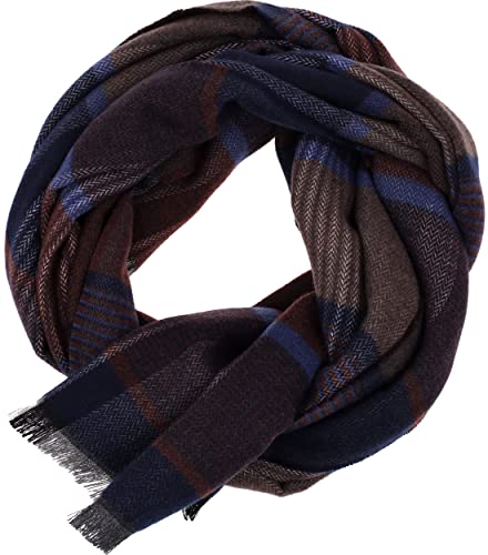 Pañuelo bufanda uni braun de talla única con acabado suave de calidad