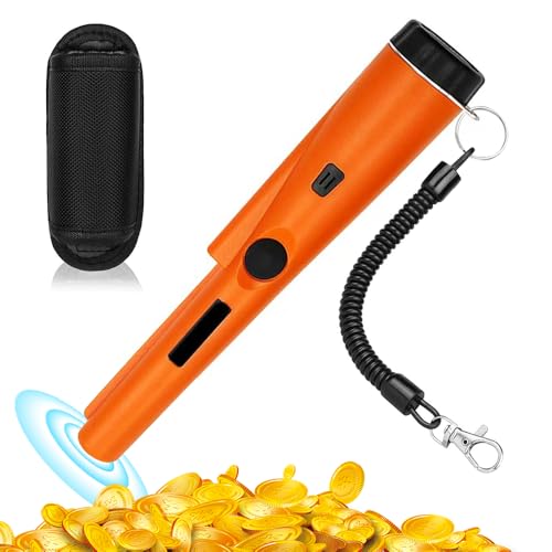 SKIKHN Metalldetektor Pinpointer,Tragbar Metalldetektormit Gürtel, Holster,360° Scan Pin Pointer Metallsucher Wasserdicht mit eingebautem LED Indicator,Alarm Licht, für Goldmünze Hunt,Relikte,Schmuck SKIKHN Metalldetektor Pinpointer,Tragbar Metalldetektormit Gürtel, Holster,360° Scan Pin Pointer Metallsucher Wasserdicht mit eingebautem LED Indicator,Alarm Licht, für Goldmünze Hunt,Relikte,Schmuck
