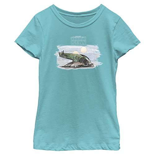 T-shirt Star Wars fille anti-déformation et confortable en bleu taille S
