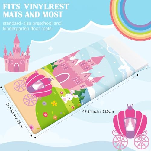 Image of Fanfanwin Kids Nap Mat Cover for Boys and Girls 47 x 21.25 Inch Vinyl Sleeping Mat Cover for Toddler Care Preschool Children Kindergarten